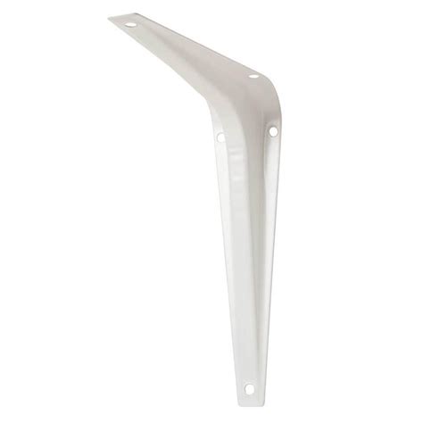 white metal 8 shelf bracket and track|12 inch white shelf brackets.